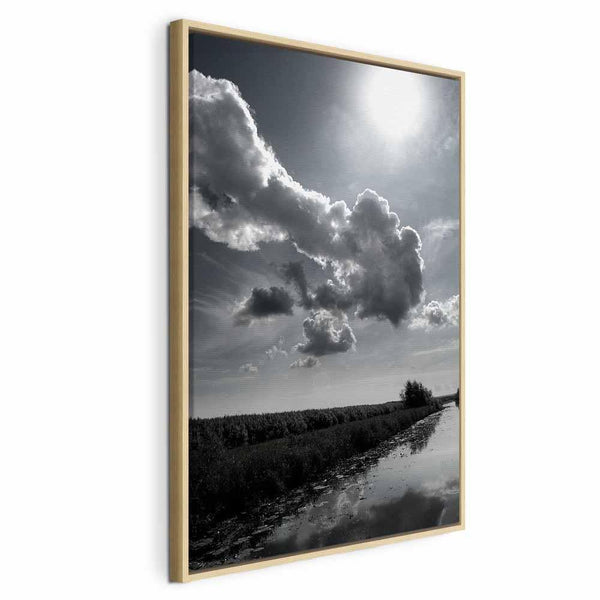 Quadro - Sun Over Clouds (1-part) - Sky Reflection in Water Field