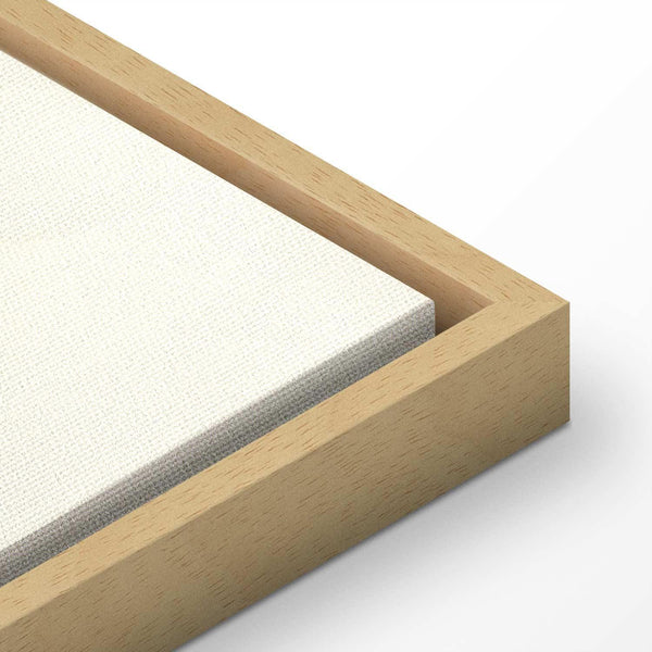 Quadro - Landscape with the Ocean Cliffs and Trees in Delicate Pink Shades