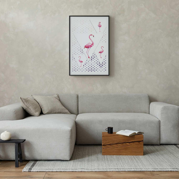 Poster - Flamingo Family