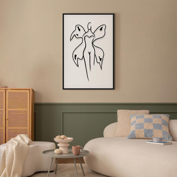 Quadro - Butterfly Woman (1 Part) Vertical