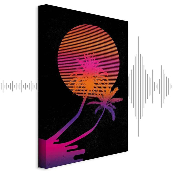 Quadro - Palm at Sunrise (1 Part) Vertical
