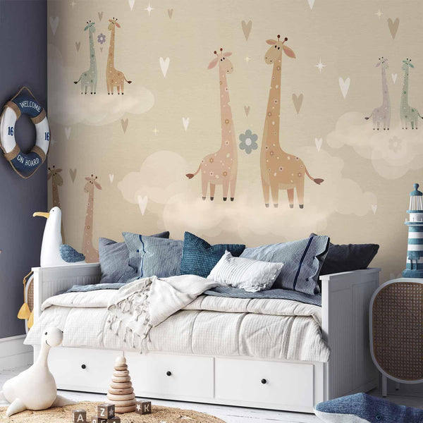 Carta da parati - Giraffes in Love