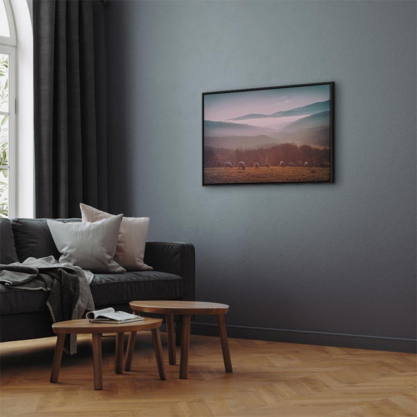 Quadro - Sheep in Mountain Landscape (1-part) - Animals in Nature