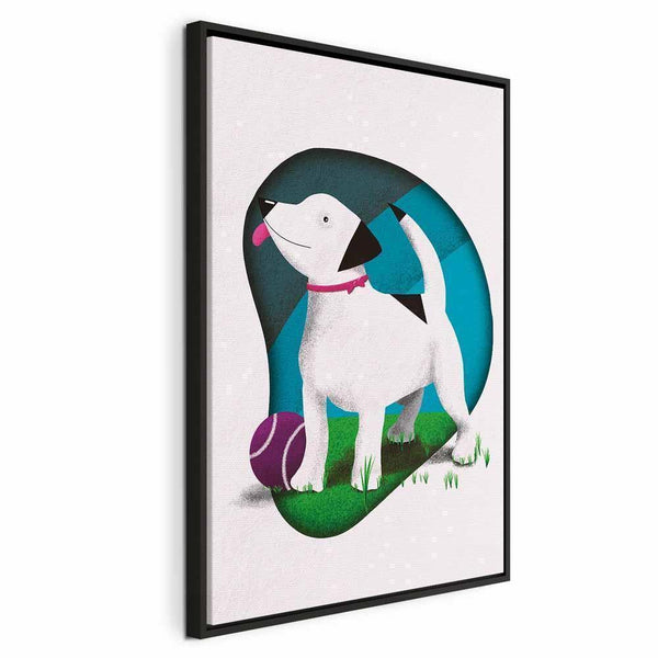 Quadro - Dog and Ball (1 Part) Vertical