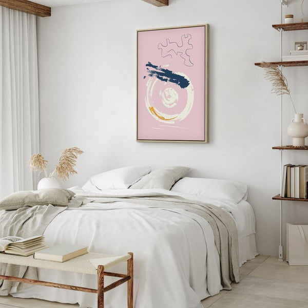 Quadro - Pink Accent (1 Part) Vertical