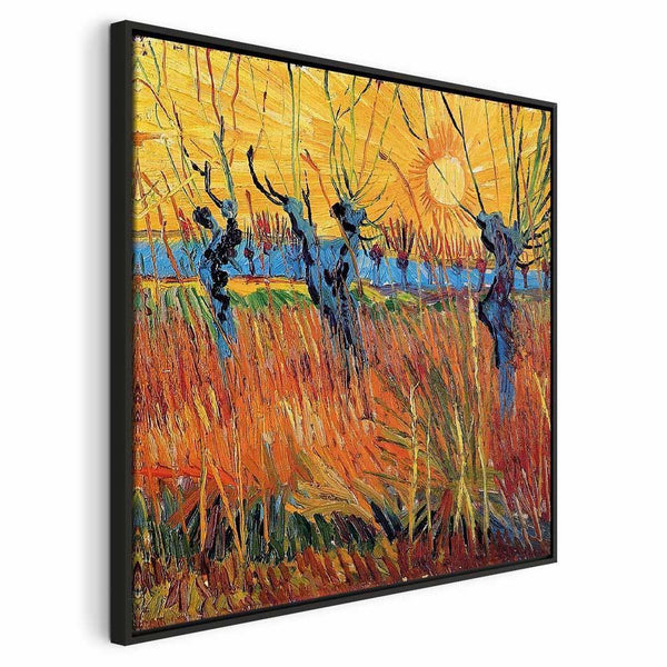 Quadro - Vincent van Gogh – Willows at Sunset