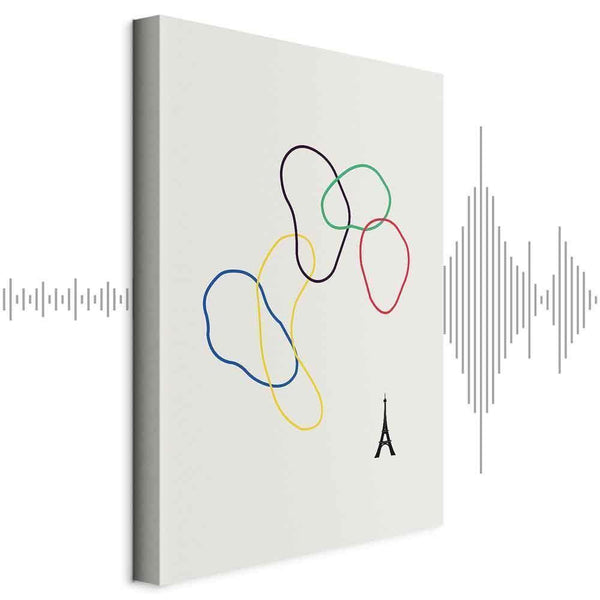 Quadro - Colorful Rings - Digital Graphics - Minimalism