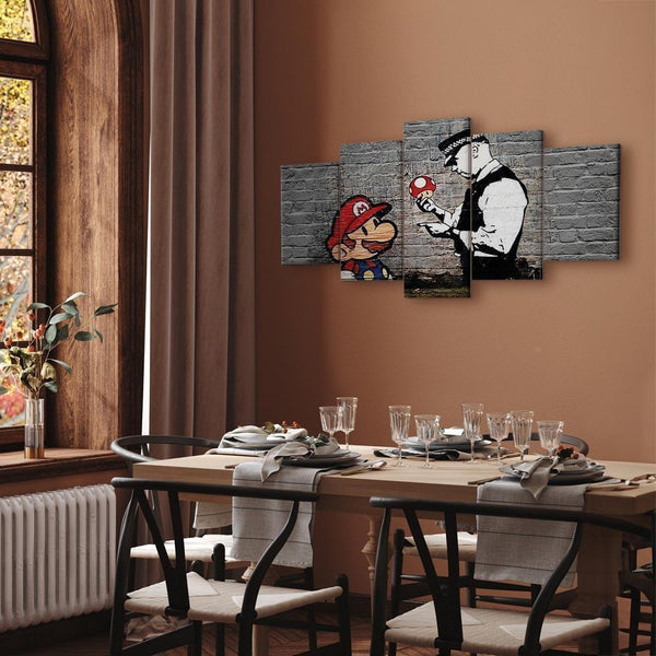 Quadro - Super Mario Mushroom Cop (Banksy)