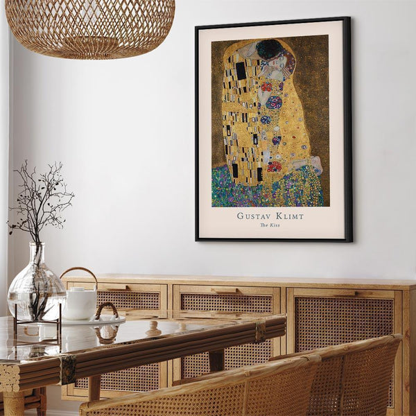 Quadro - Gustav Klimt - The Kiss (1 Part) Vertical