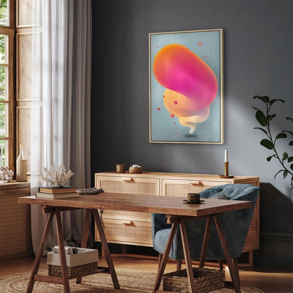 Quadro - Pink Streak (1 Part) Vertical