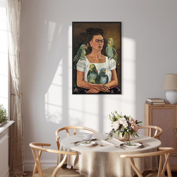Quadro - Frida Kahlo – Me and My Parrots