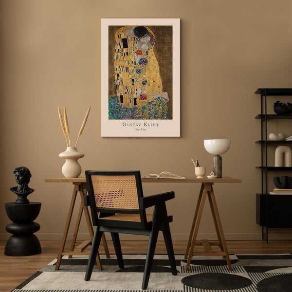 Quadro - Gustav Klimt - The Kiss (1 Part) Vertical