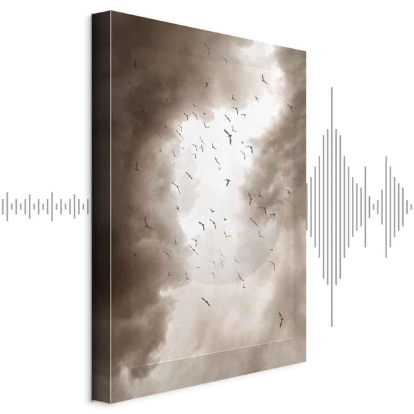 Quadro - Birds in the Clouds (1 Part) Vertical