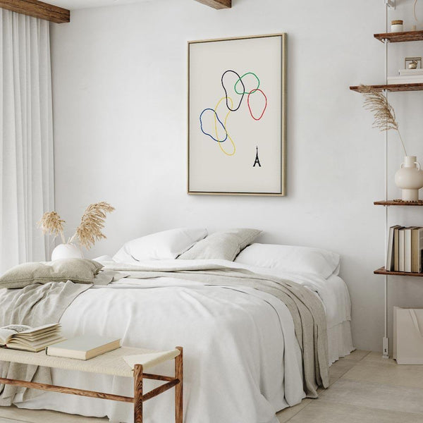 Quadro - Colorful Rings - Digital Graphics - Minimalism