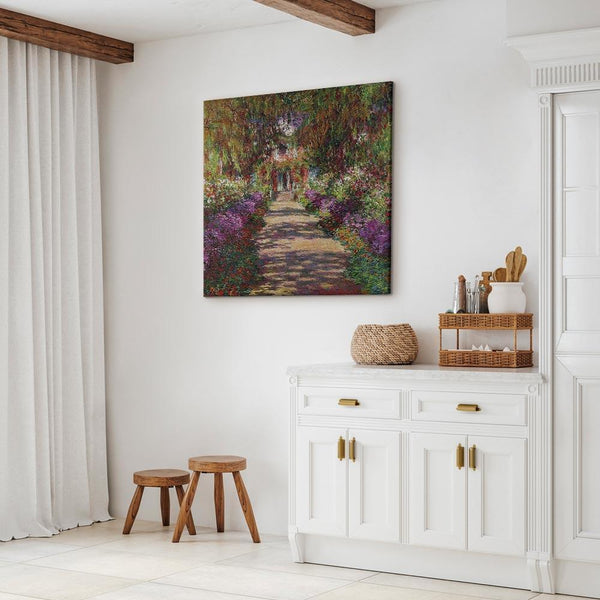 Quadro - Claude Monet – A Pathway in Monet's Garden
