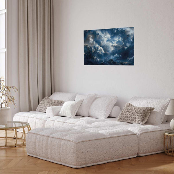 Poster - Astronomical Wonders: Clouds and Stars in Harmonious Union