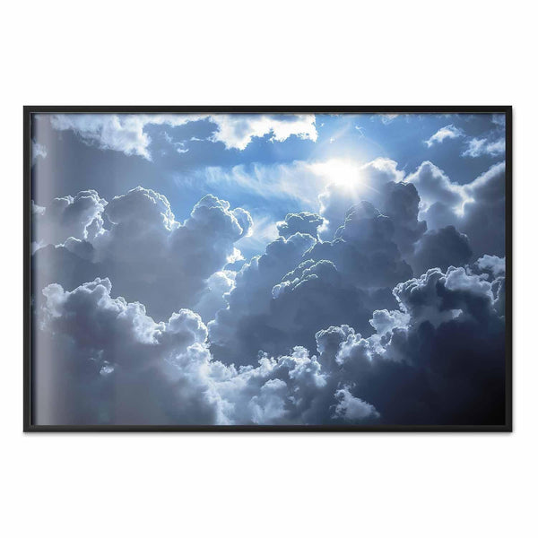 Poster - Lively Scene: The Sun Battling the Clouds