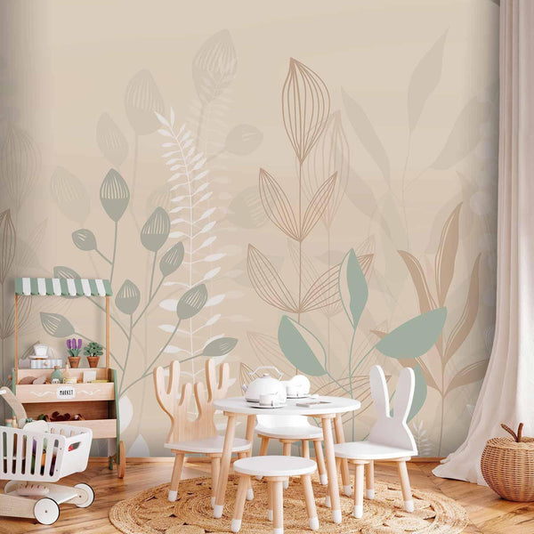 Carta da parati - Pastel and Beige Glade