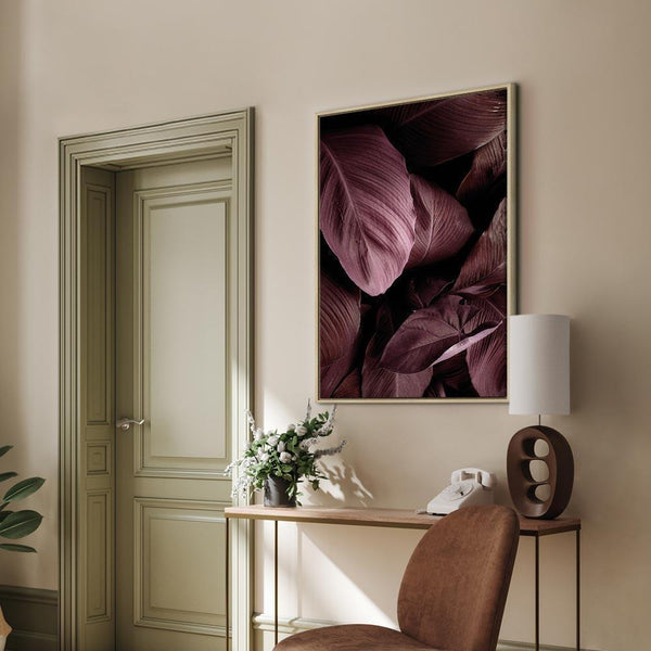 Quadro - Velvet Leaves (1 Part) Vertical