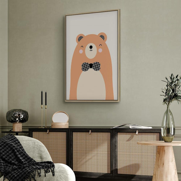 Quadro - Teddy Bear in Bow Tie (1 Part) Vertical