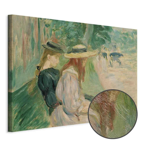 Quadro - Berthe Morisot – Sur un banc de Bois de Boulogne
