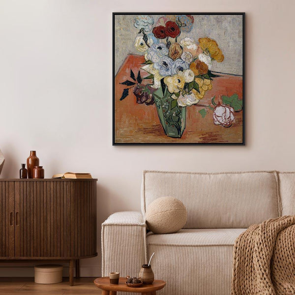 Quadro - Vincent Van Gogh – Stilllife with Japanese vase, roses and anemones