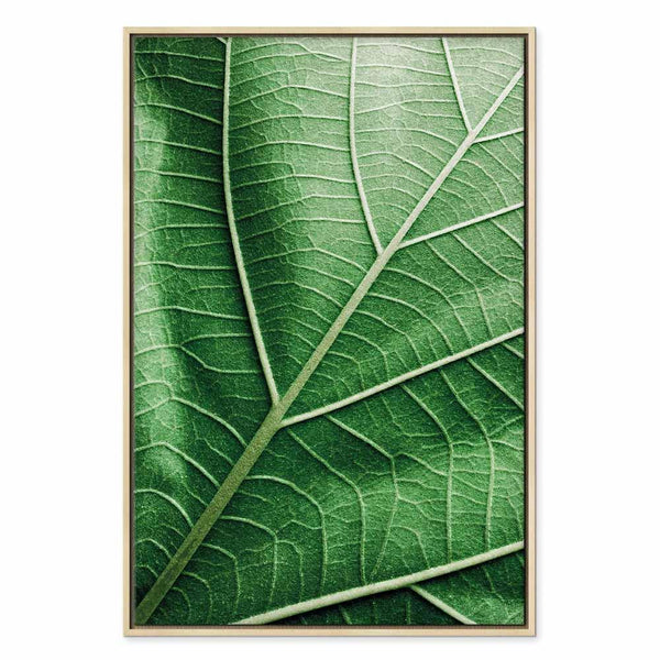 Quadro - Malachite Leaf (1 Part) Vertical