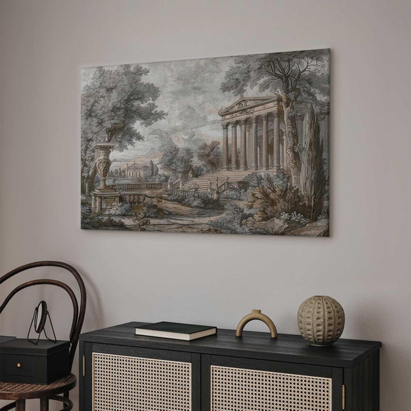 Quadro - Temple on a hill - Greek architecture in subdued colours