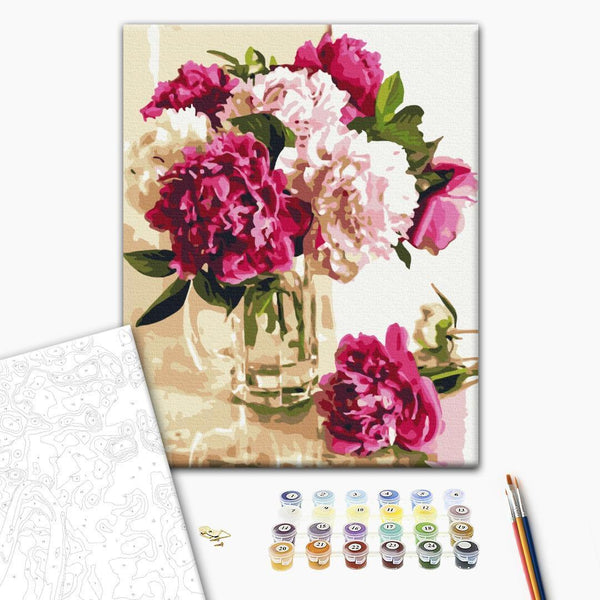 Quadro fai da te - Composition with peonies