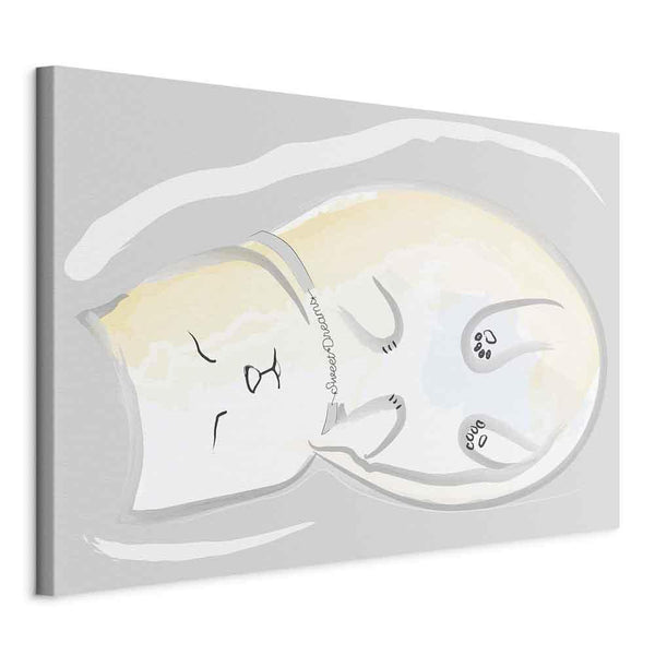 Quadro - Sleepy Kitty (1 Part) Vertical