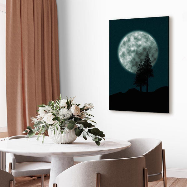 Quadro - Beautiful Full Moon (1 Part) Vertical