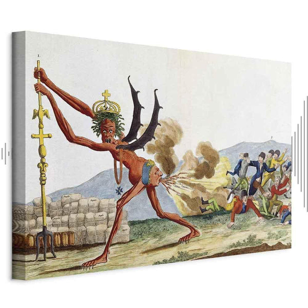 Quadro - Jacques-Louis David – Caricature of the English Government