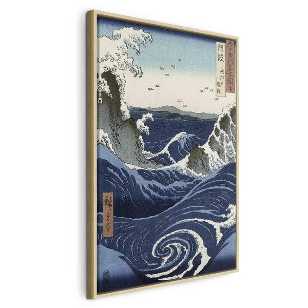 Quadro - Utagawa Hiroshige – View of the Naruto whirlpools at Awa