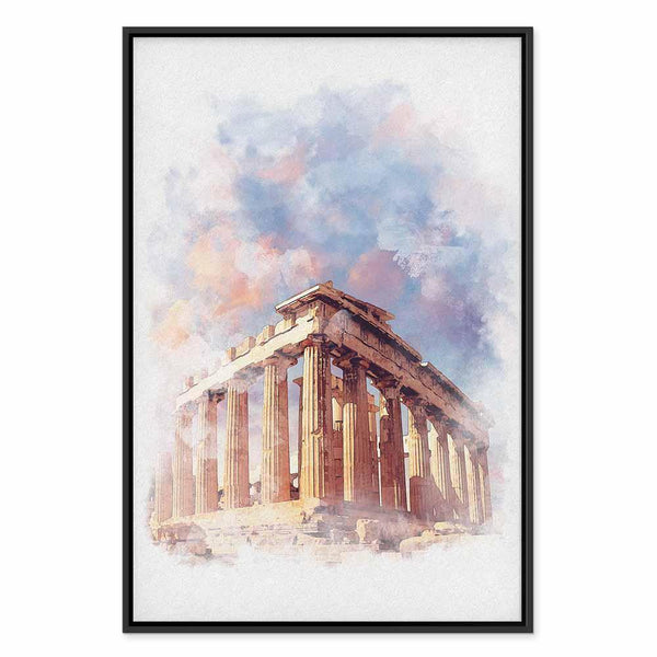 Quadro - Painted Parthenon (1 Part) Vertical