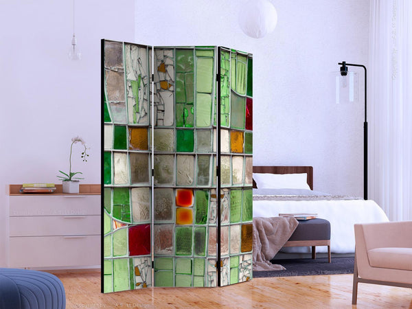 Paravento - Emerald Stained Glass