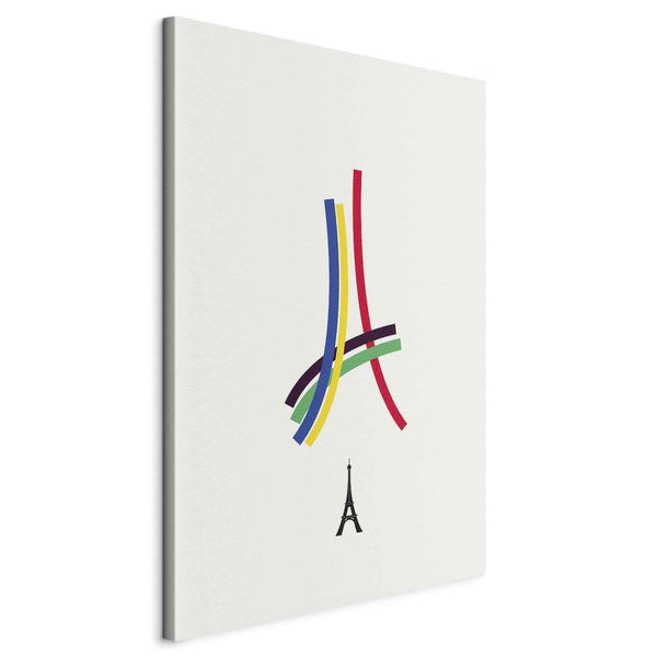 Quadro - Eiffel Tower - Colorful Graphics - Abstraction