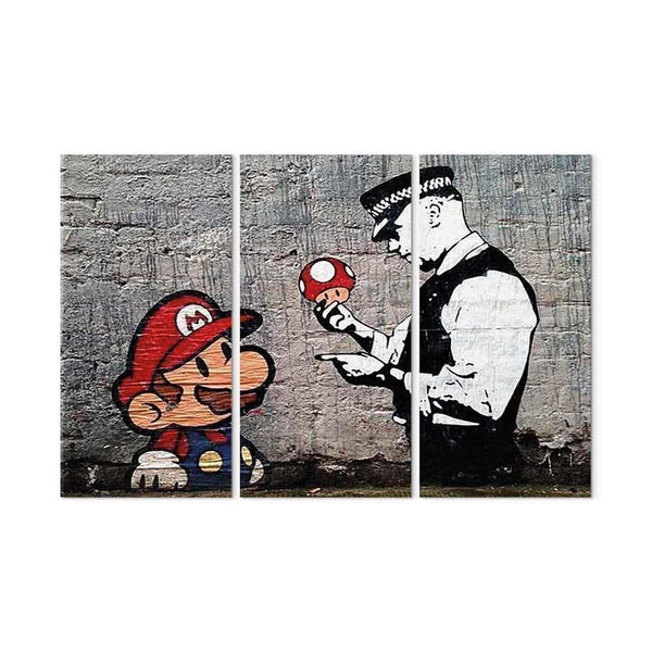 Quadro - Super Mario Mushroom Cop by Banksy