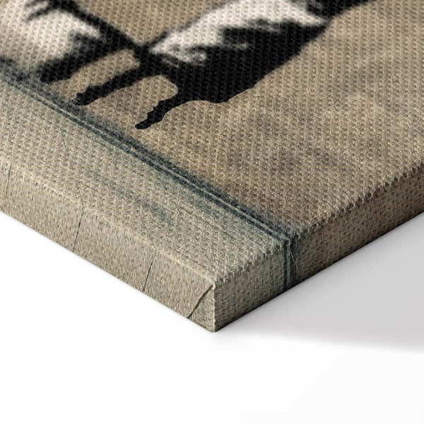 Quadro - Banksy: Washing Zebra on Concrete (1 Part) Wide
