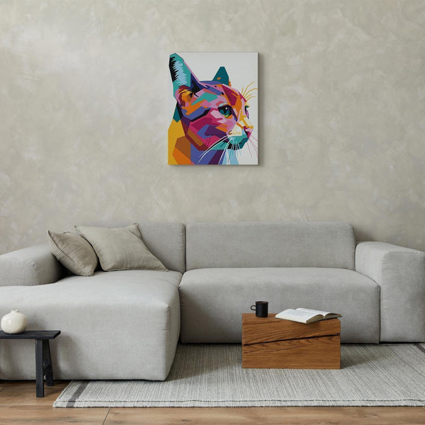Quadro fai da te - Geometric Cat