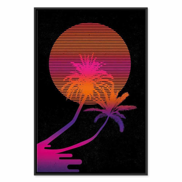 Quadro - Palm at Sunrise (1 Part) Vertical