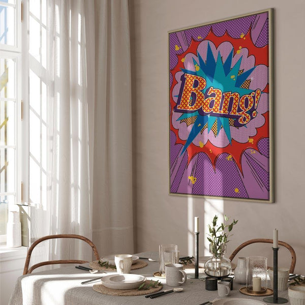 Quadro - Comic Street Art (1-part) - Colorful Text on Vibrant Background