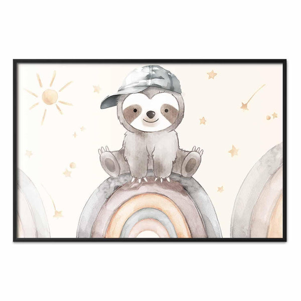 Poster - Little Animal Among Stars and Rainbows