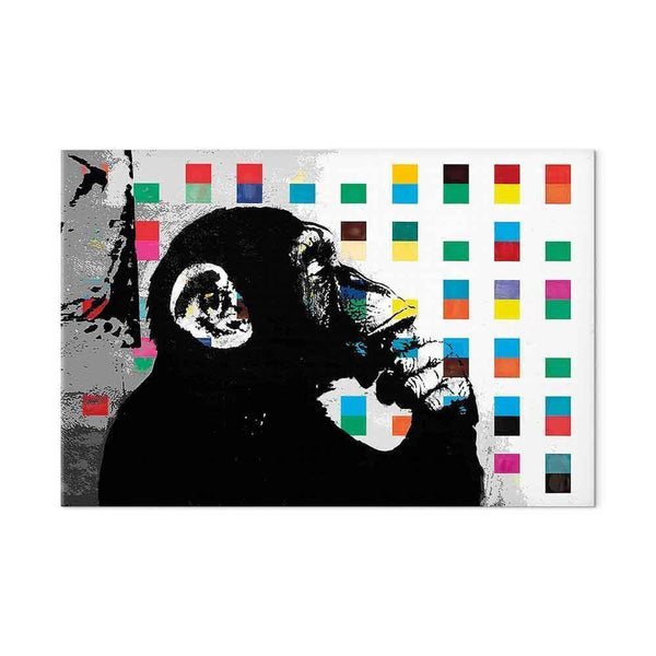 Quadro - Banksy The Thinker Monkey