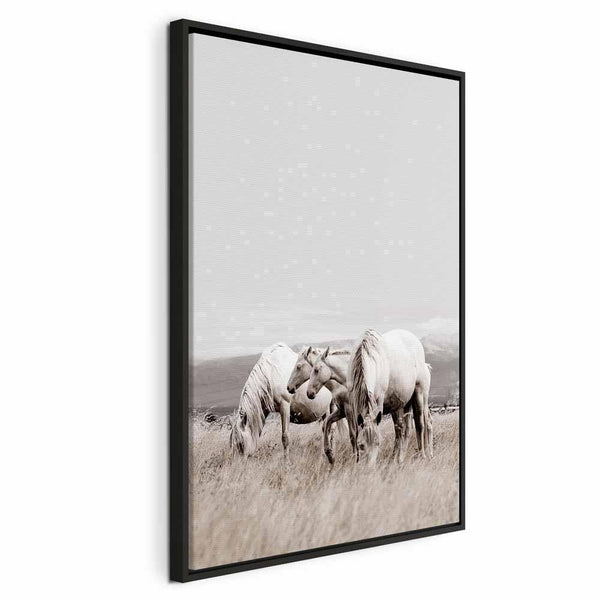 Quadro - White Horses (1 Part) Vertical
