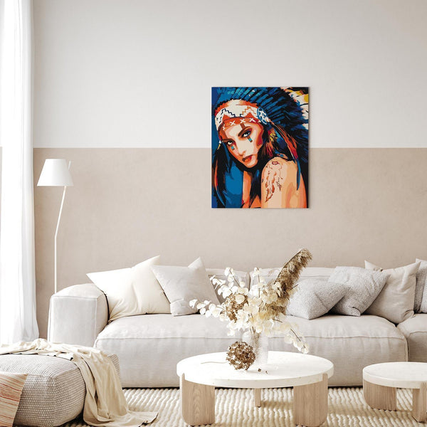 Quadro fai da te - Native American Girl
