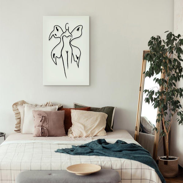 Quadro - Butterfly Woman (1 Part) Vertical