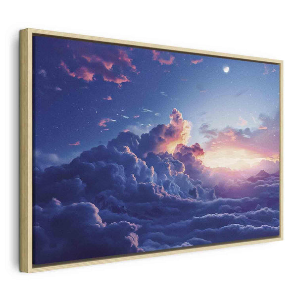 Quadro - Night Concert in the Mountains: Clouds Illuminated by the Last Rays of the Sun