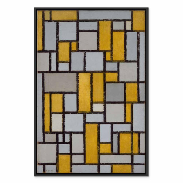 Quadro - Piet Mondrian – Composition with grid 9