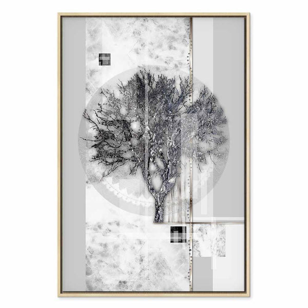 Quadro - Silver Tree (1 Part) Vertical