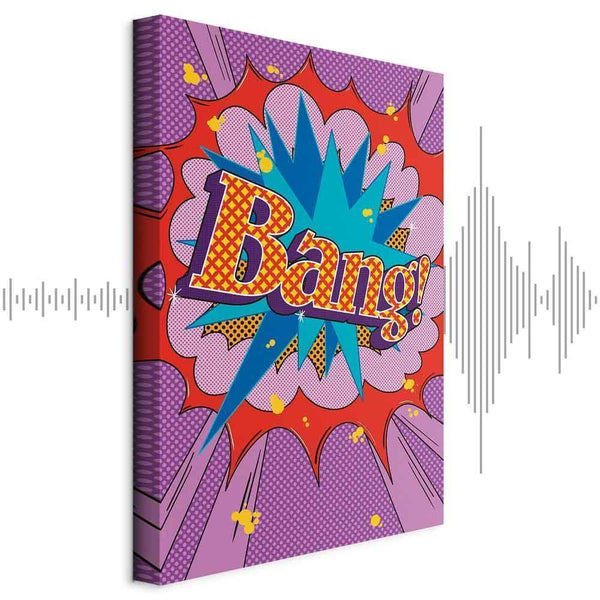 Quadro - Comic Street Art (1-part) - Colorful Text on Vibrant Background
